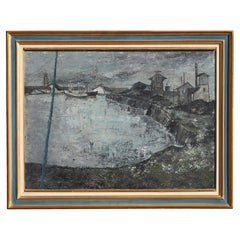 Gemälde ""Saint-Malo" Signiert Nolot, Französische Schule, 1969