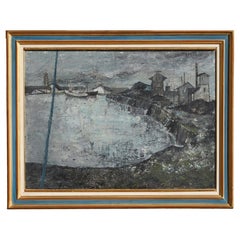 Painting "Saint-Malo" Signed Nolot, French School, 1969