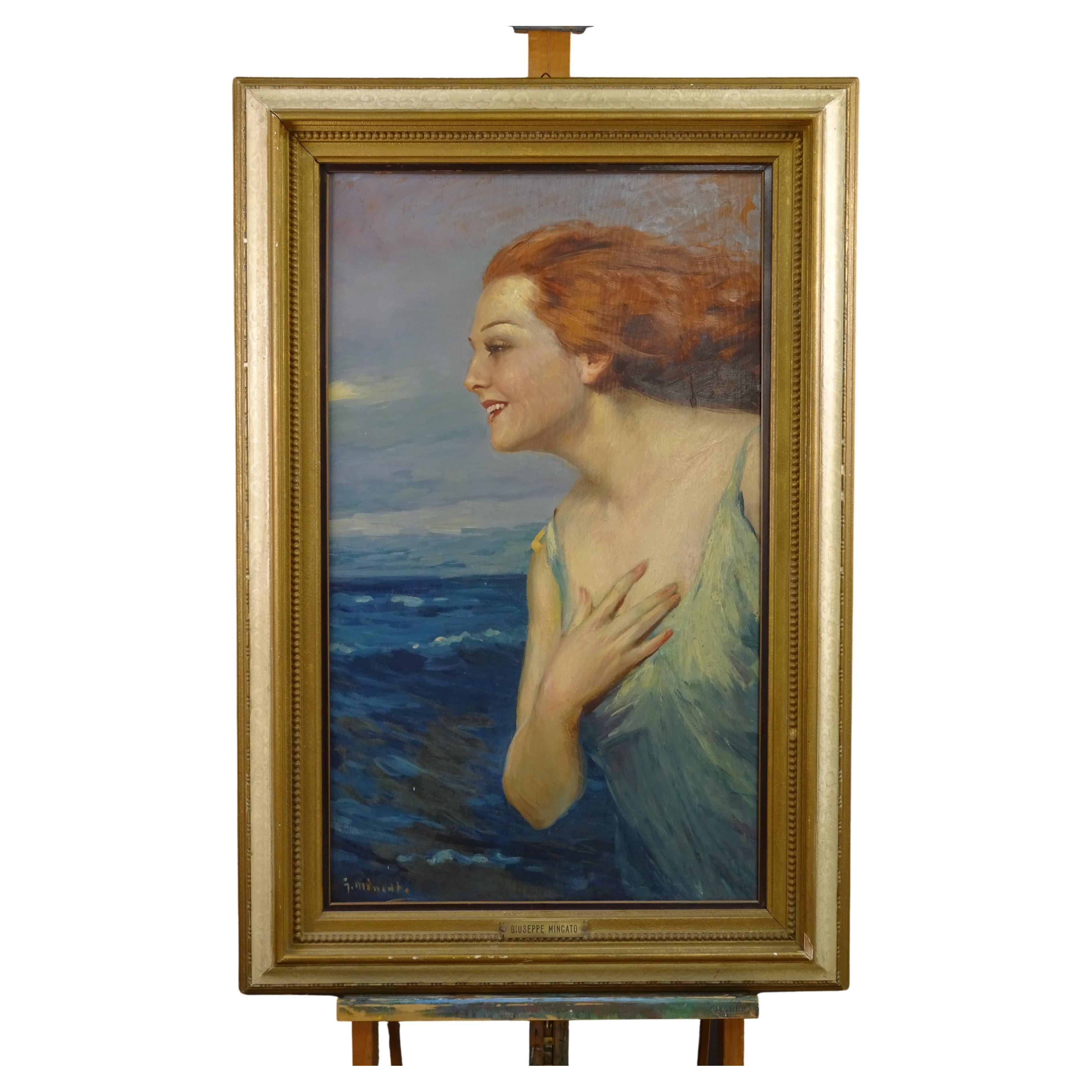 Painting "Saltiness, " Giuseppe Mincato, 1930s For Sale
