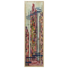 Painting “Skycrapers II” by Ture Lidström, Sweden, 1950s