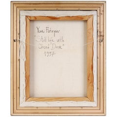 Dipinto "Natura morta con porta chiusa", Lettonia, di Yuri Fateyev, 1997