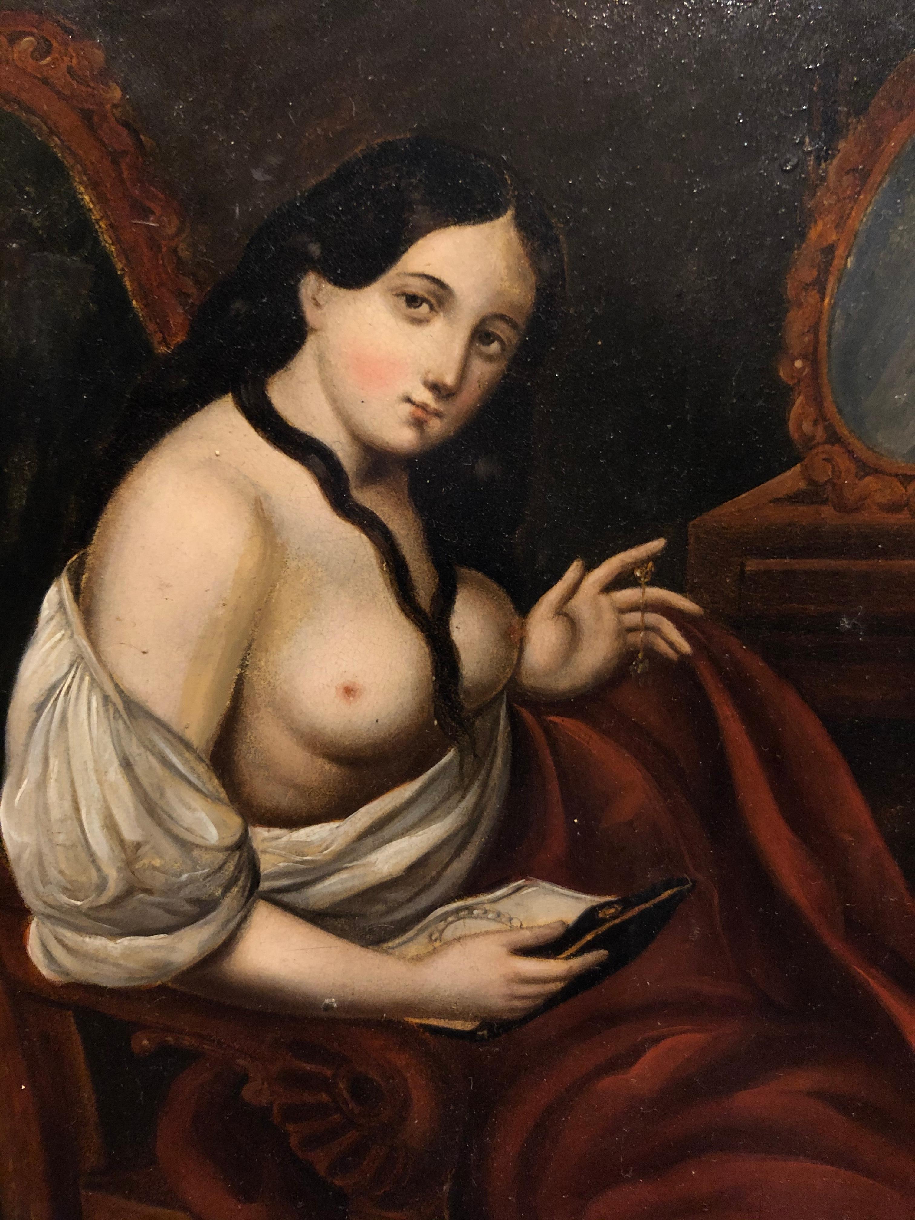 Louis Philippe Painting, The Courtesan For Sale