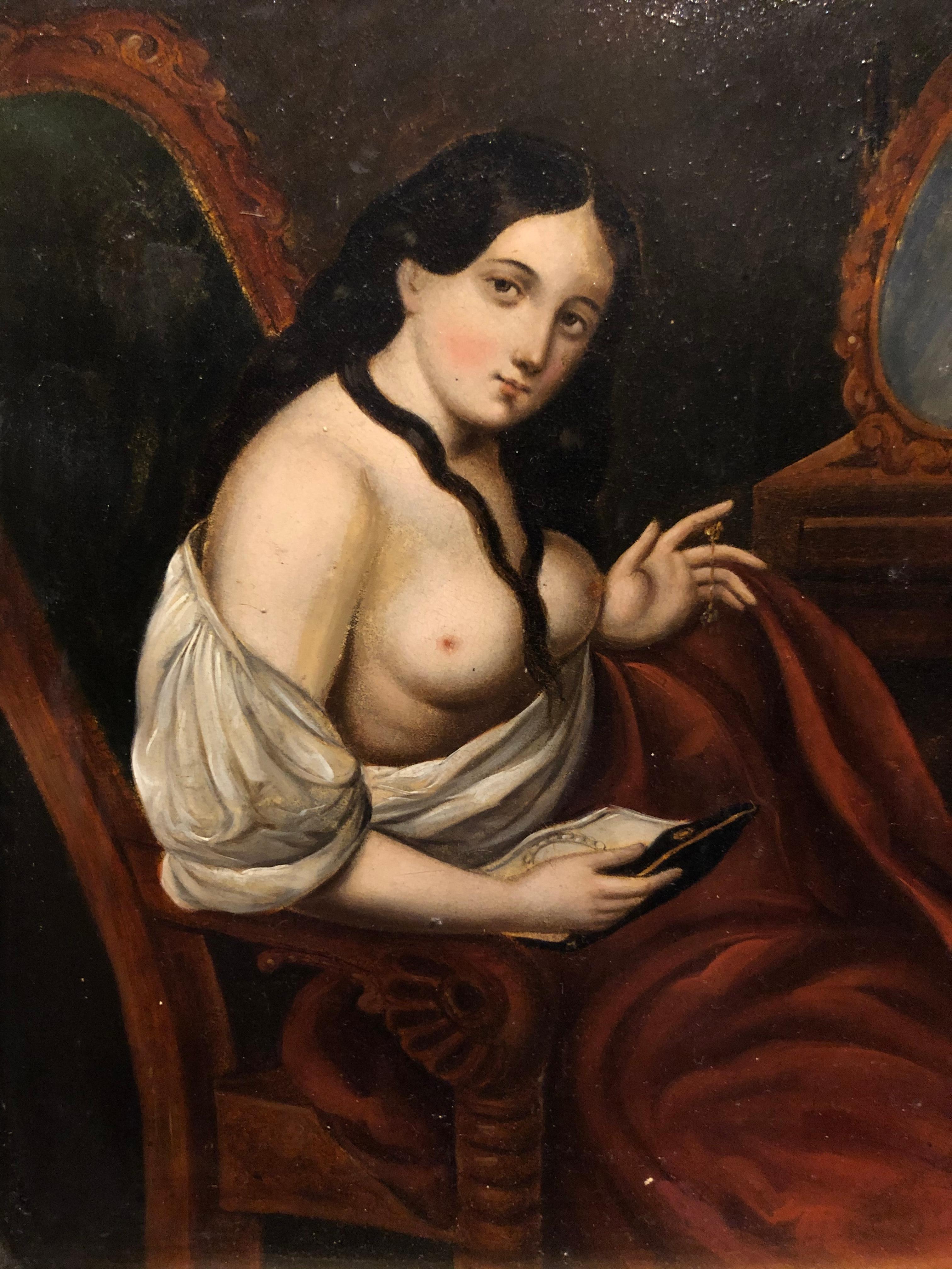 Oiled Painting, The Courtesan For Sale