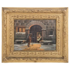 Painting - 'The Manor House Door' - European School - 19th Century