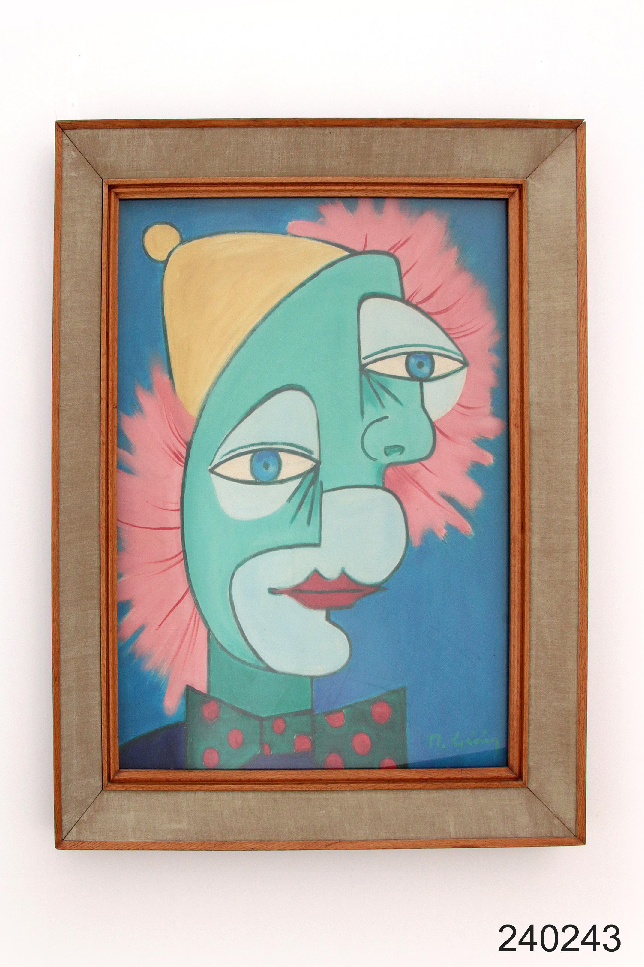 Painting The Two Faces by Michel Guérin in the style of picasso For Sale 6