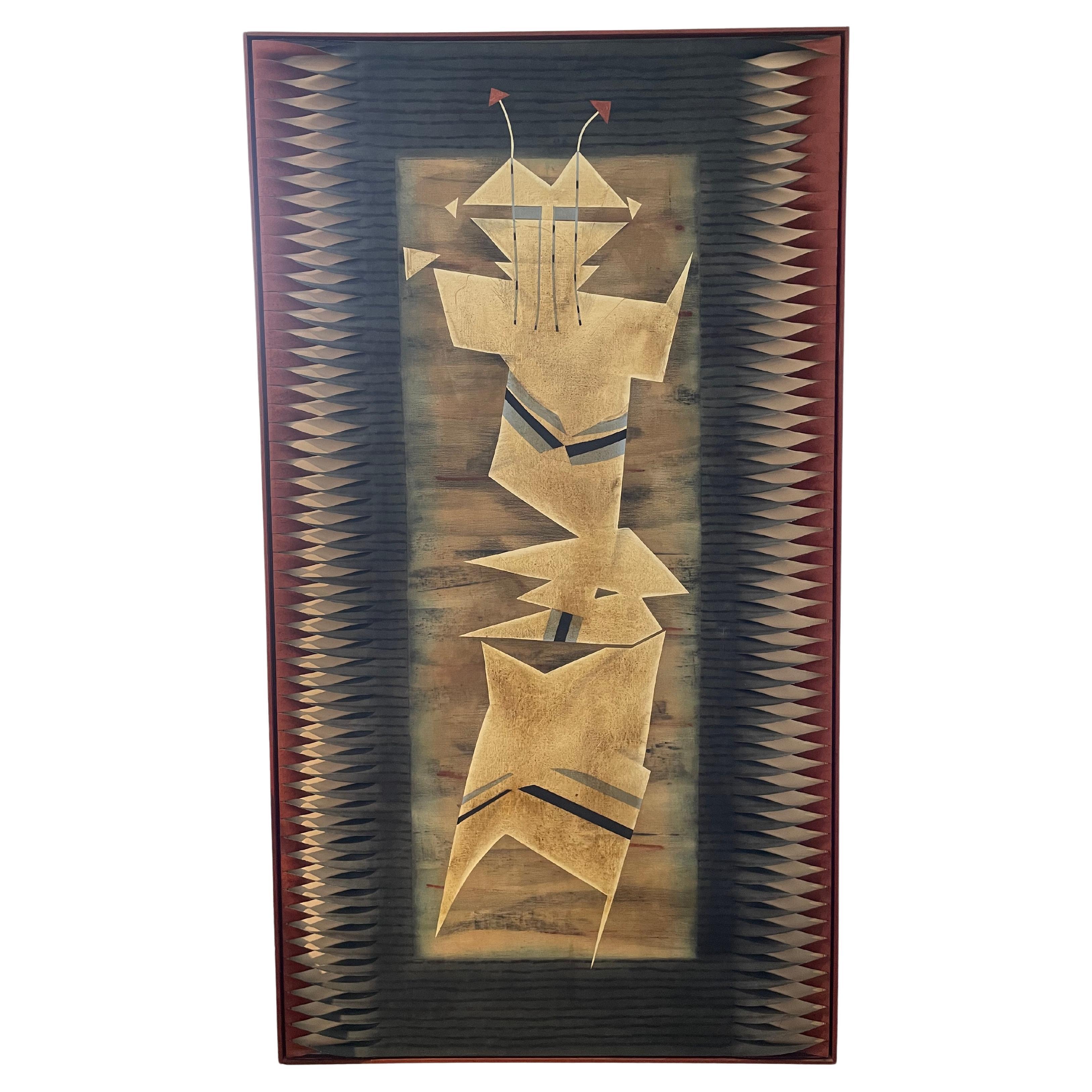 Painting Titled "Totem" by Janet Folsom For Sale