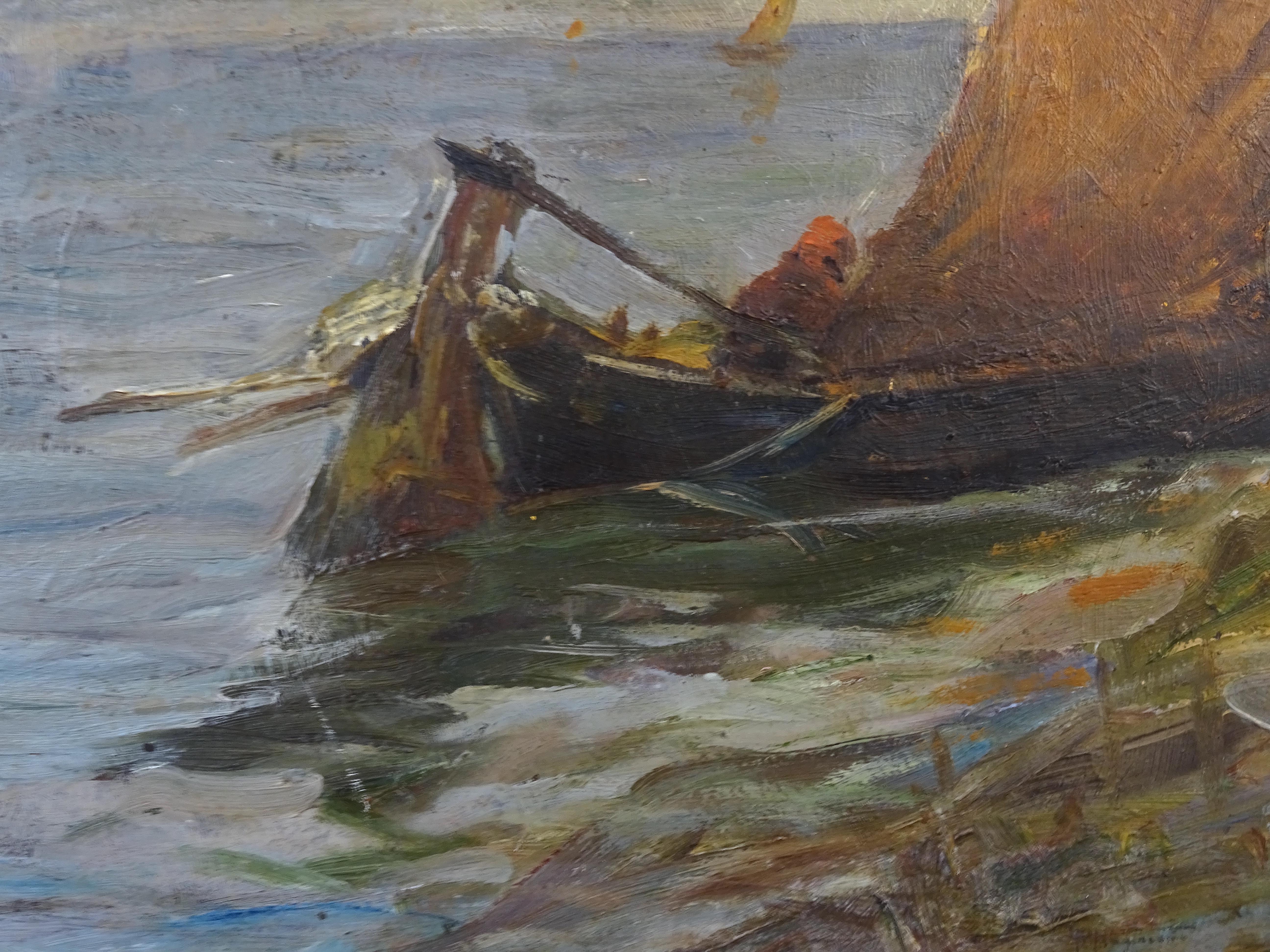 Pittura 'Vela' P. Fragiacomo, 1910 circa in vendita 7