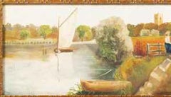 Painting - 'View of Castle and Figures'