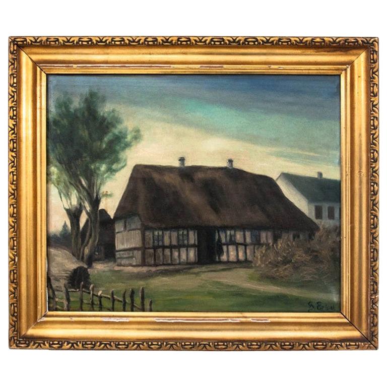 Painting "Village Cottage"