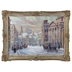 Painting "Warsaw - Castle Square"