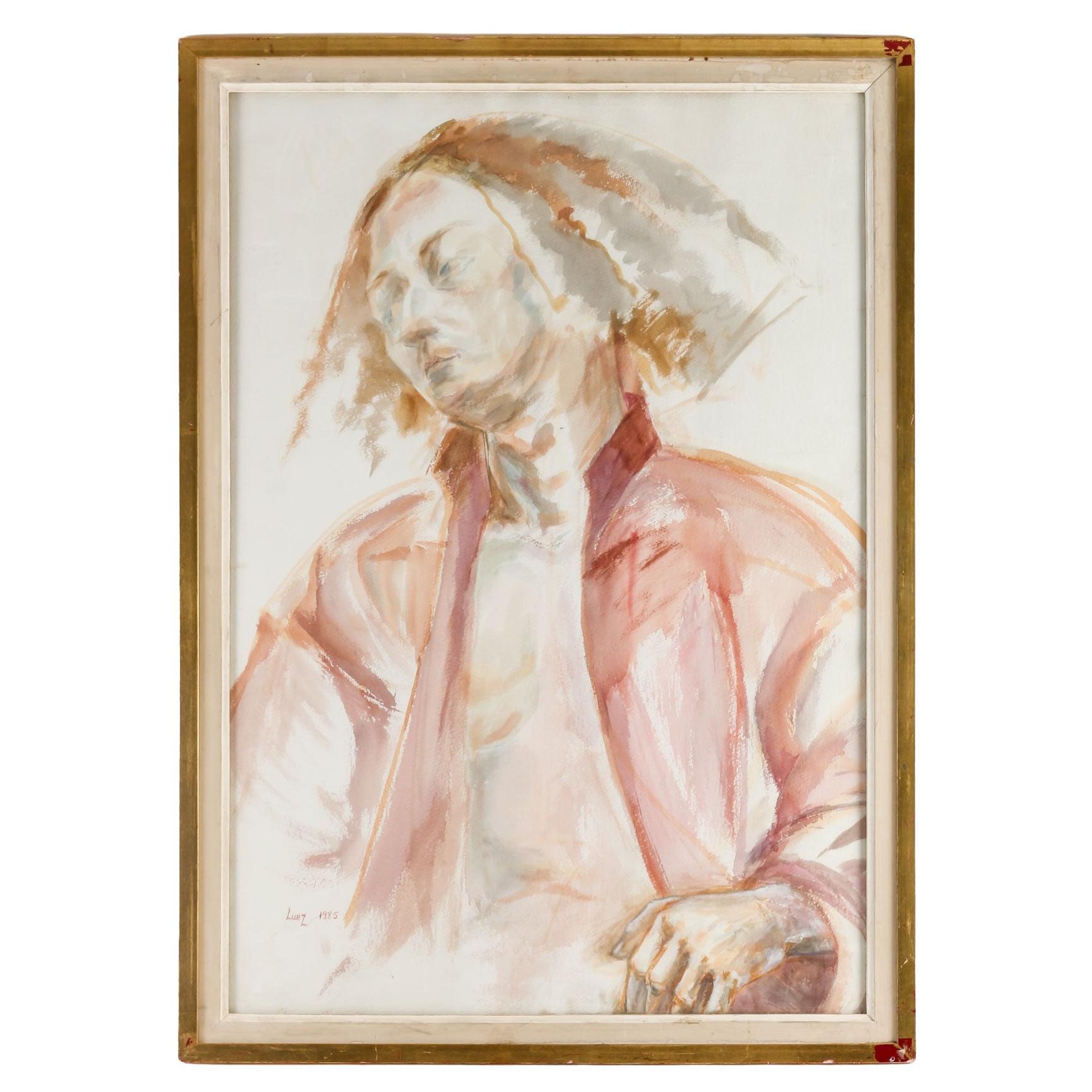 Painting, Watercolor by Evelyne Luez, 1985. For Sale
