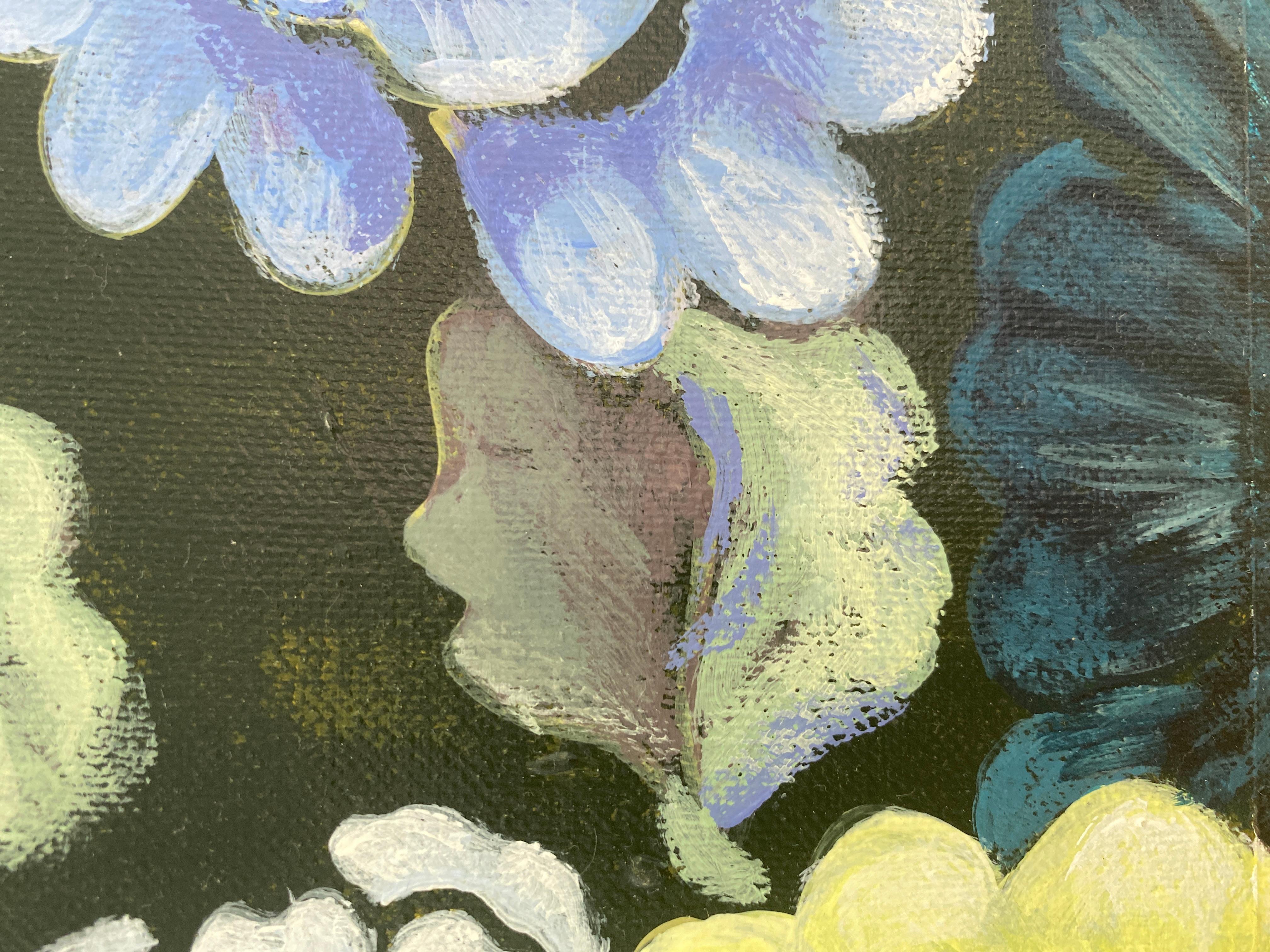Geometrisches Gemälde „Winter Flower“ von Cecilia Setterdahl, Acryl auf Leinwand, 2008 (21. Jahrhundert und zeitgenössisch) im Angebot