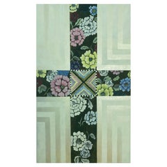 Painting "Winter Flower" 2008 Geometric Acrylic on Canvas by Cecilia Setterdahl