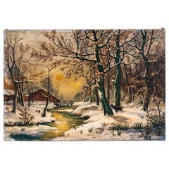 Painting "Winter landscape"