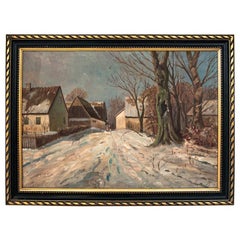 Painting "Winter village"