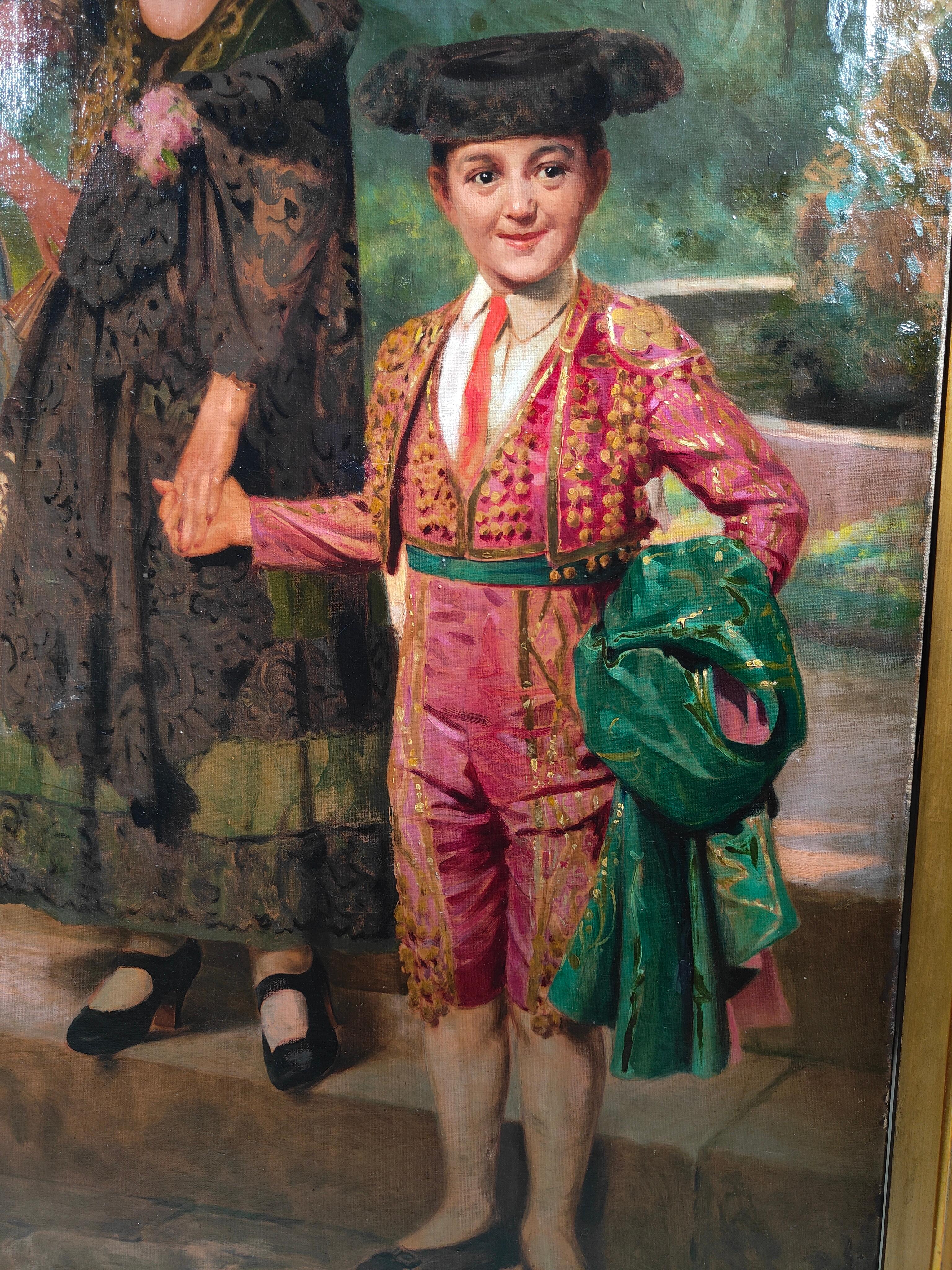  Painting with 19th Century Child Torero For Sale 3