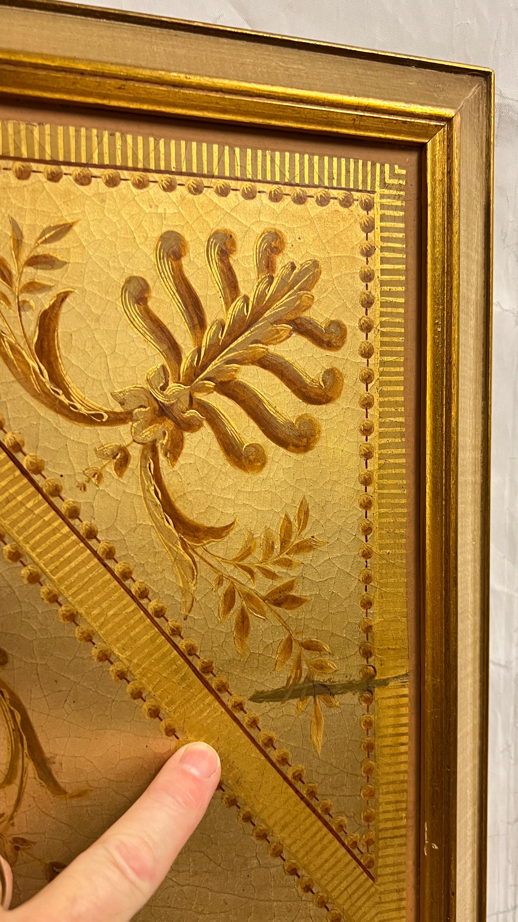 Paintings After Louis XVI Wall Panels in Marie Antoinette Boudoir For Sale 2