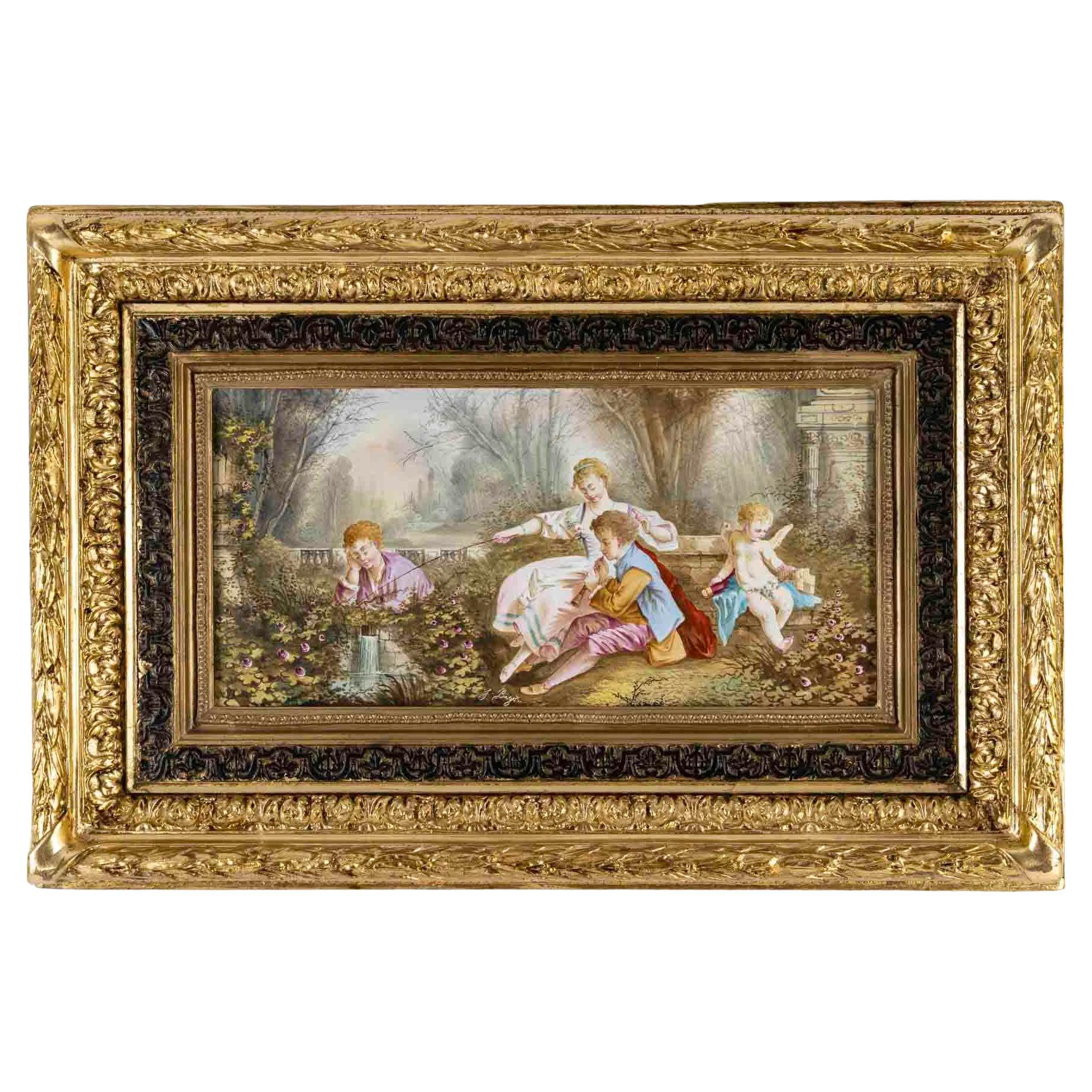 Pinturas, Pintura sobre porcelana, Siglo XIX, Periodo Napoleón III.