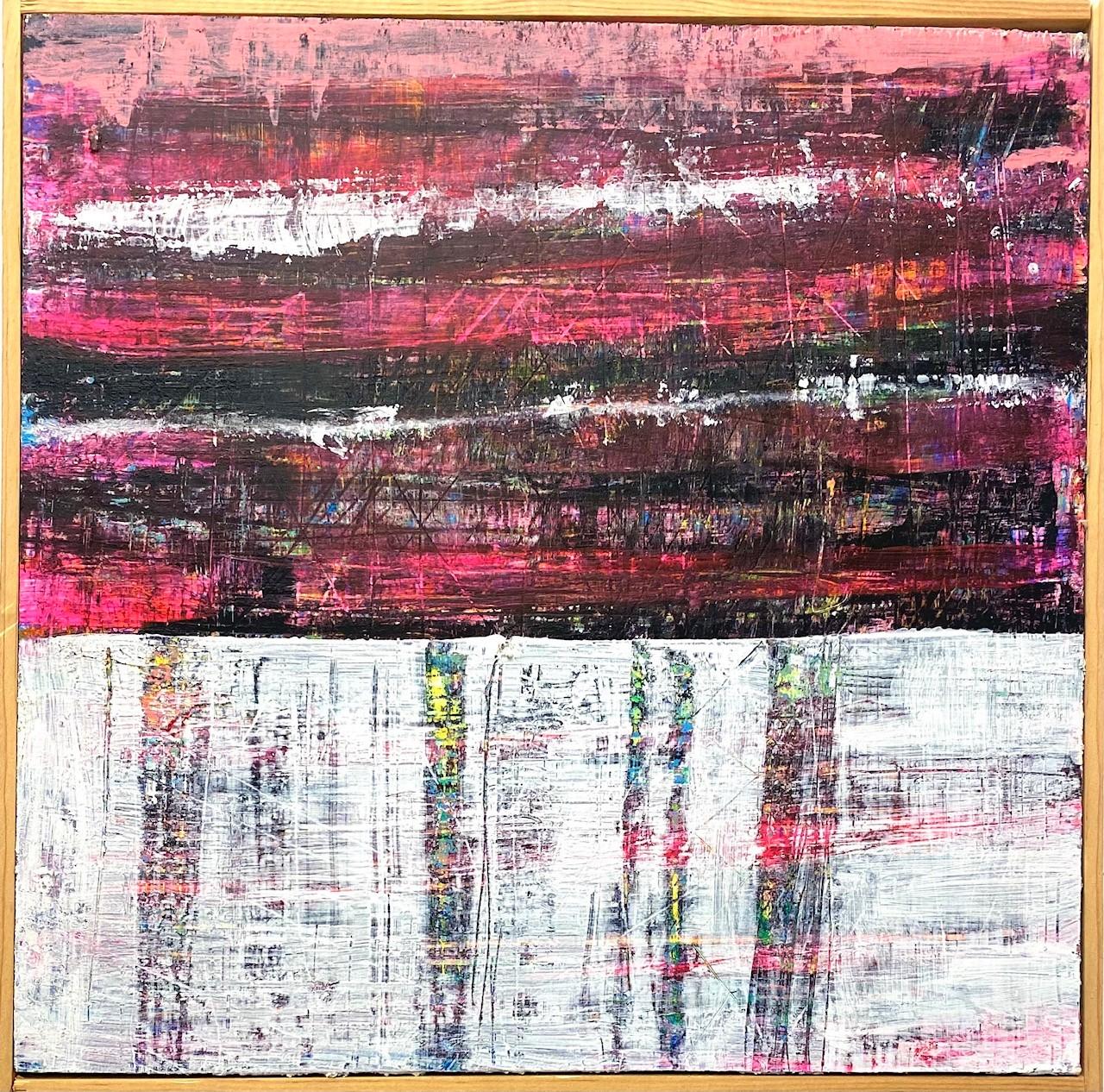 Paintscape Studio Abstract Painting - Beacon Street Pink, #2