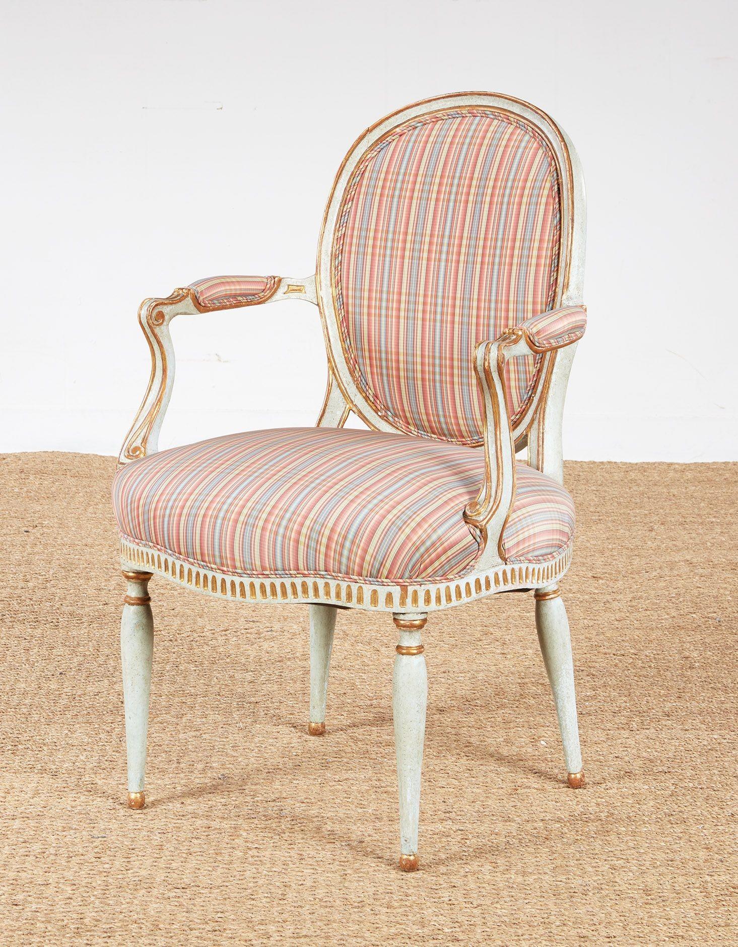 XVIIIe siècle et antérieur Pair 18th c. English Armchairs en vente