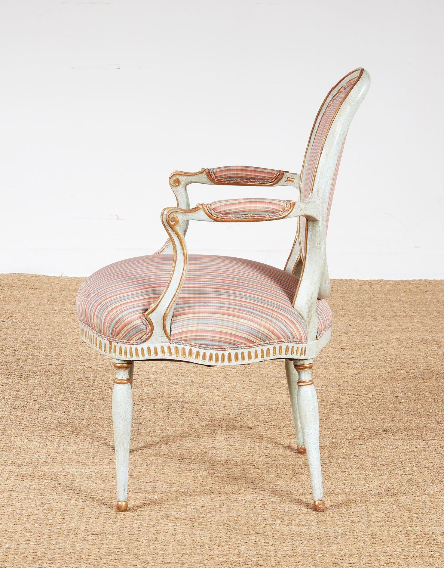 Bois Pair 18th c. English Armchairs en vente