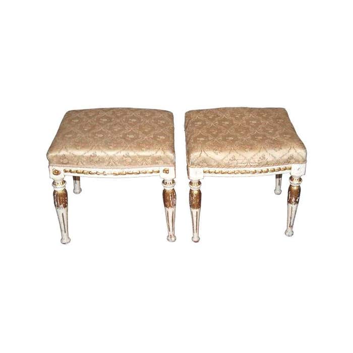 Pair 18th c. Taborets For Sale at 1stDibs