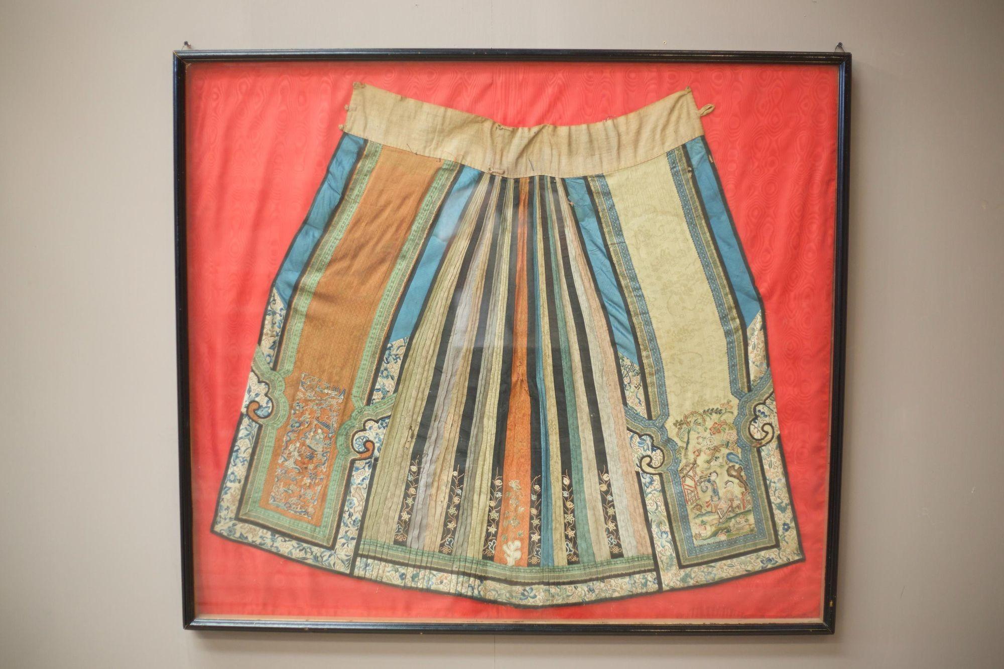 Pair 18th Century Chinese Silk Ceremonial Dresses For Sale 11
