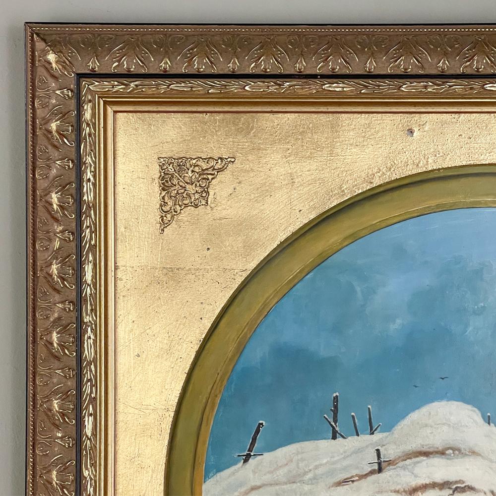 Paar gerahmte Ölgemälde des 18. Jahrhunderts von P. J. Boquet im Zustand „Gut“ im Angebot in Dallas, TX