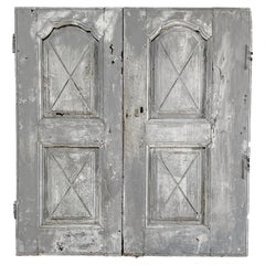 Antique Pair 18th Century French Provincial Cupboard Doors