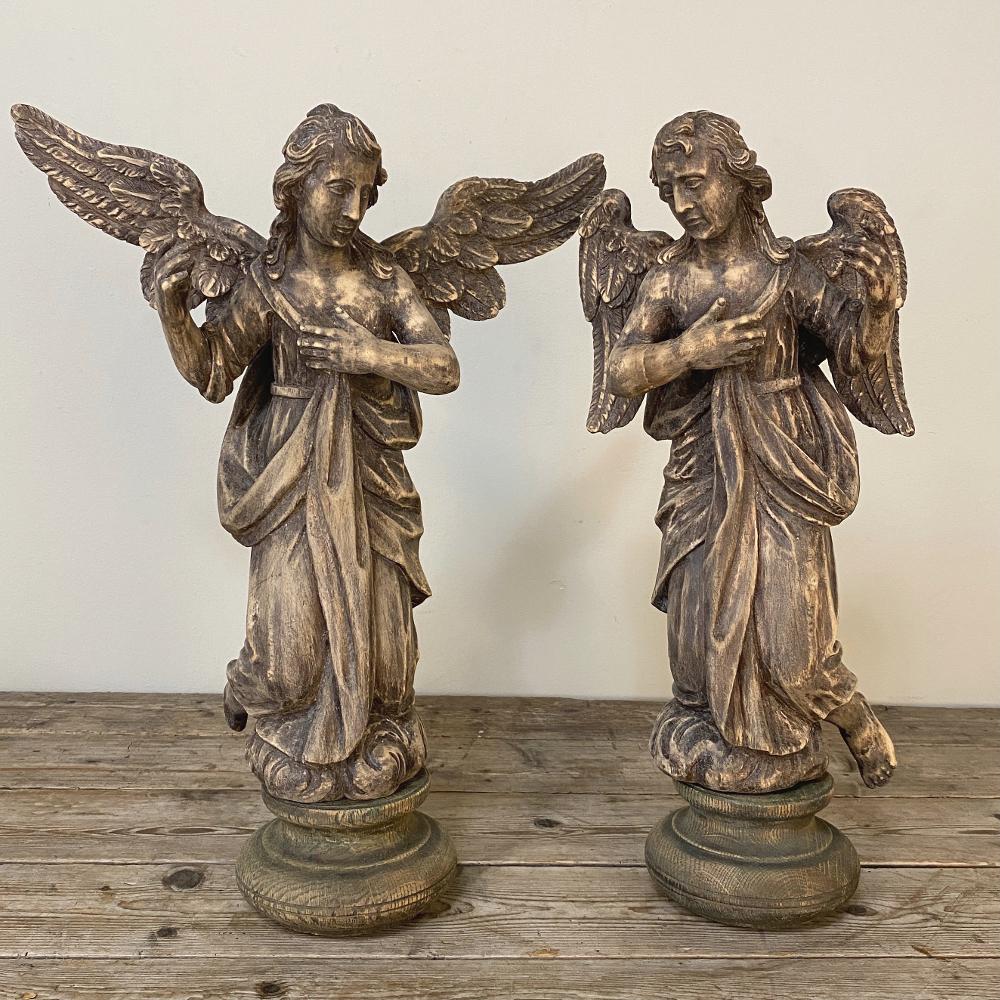 hand carved angels