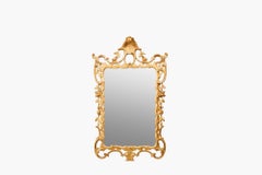 Pair 18th Century Irish Chippendale Water Gilt Mirrors