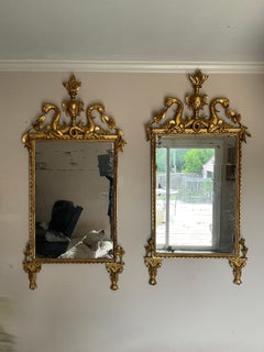 Pair 18th century Italian gilt mirrors