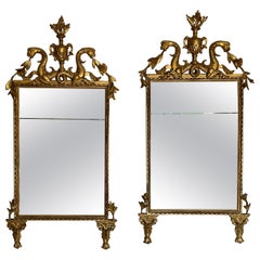 Pair 18th century Italian gilt mirrors