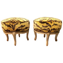 Pair of 18th Century Louis XV Stools