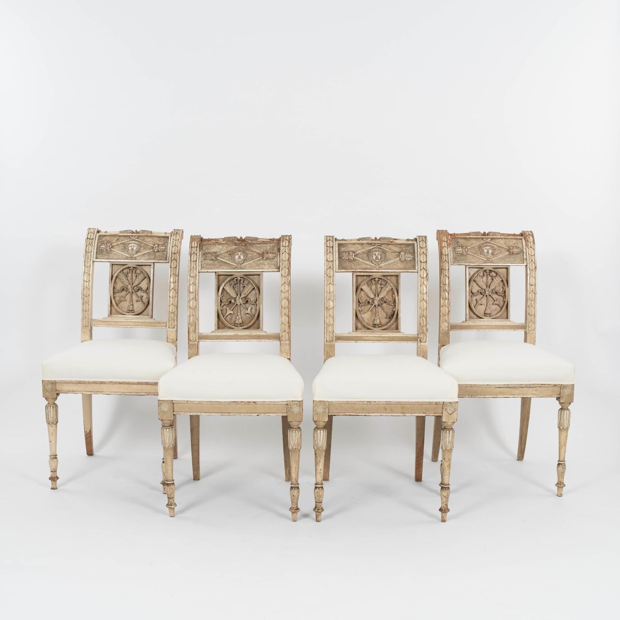 Paar neoklassizistische gustavianische Stühle aus dem 18. Jahrhundert im Angebot 5