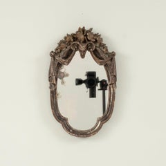 Pair 18th Century Ram Head Mirrors