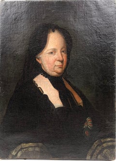 Pair 18th Century Royal Portraits, Empress Maria Theresa and Emperor Joseph II