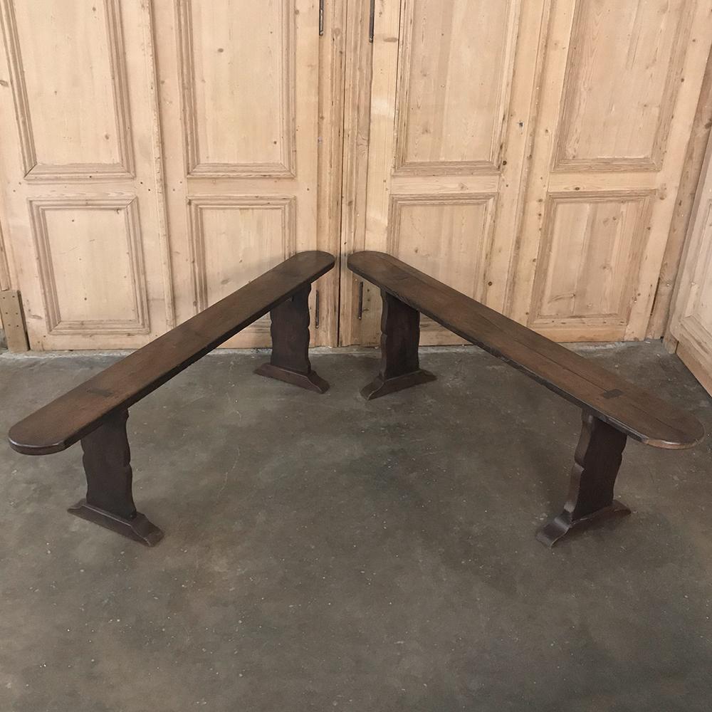 Pair 18th Century Rustic Benches In Good Condition In Dallas, TX