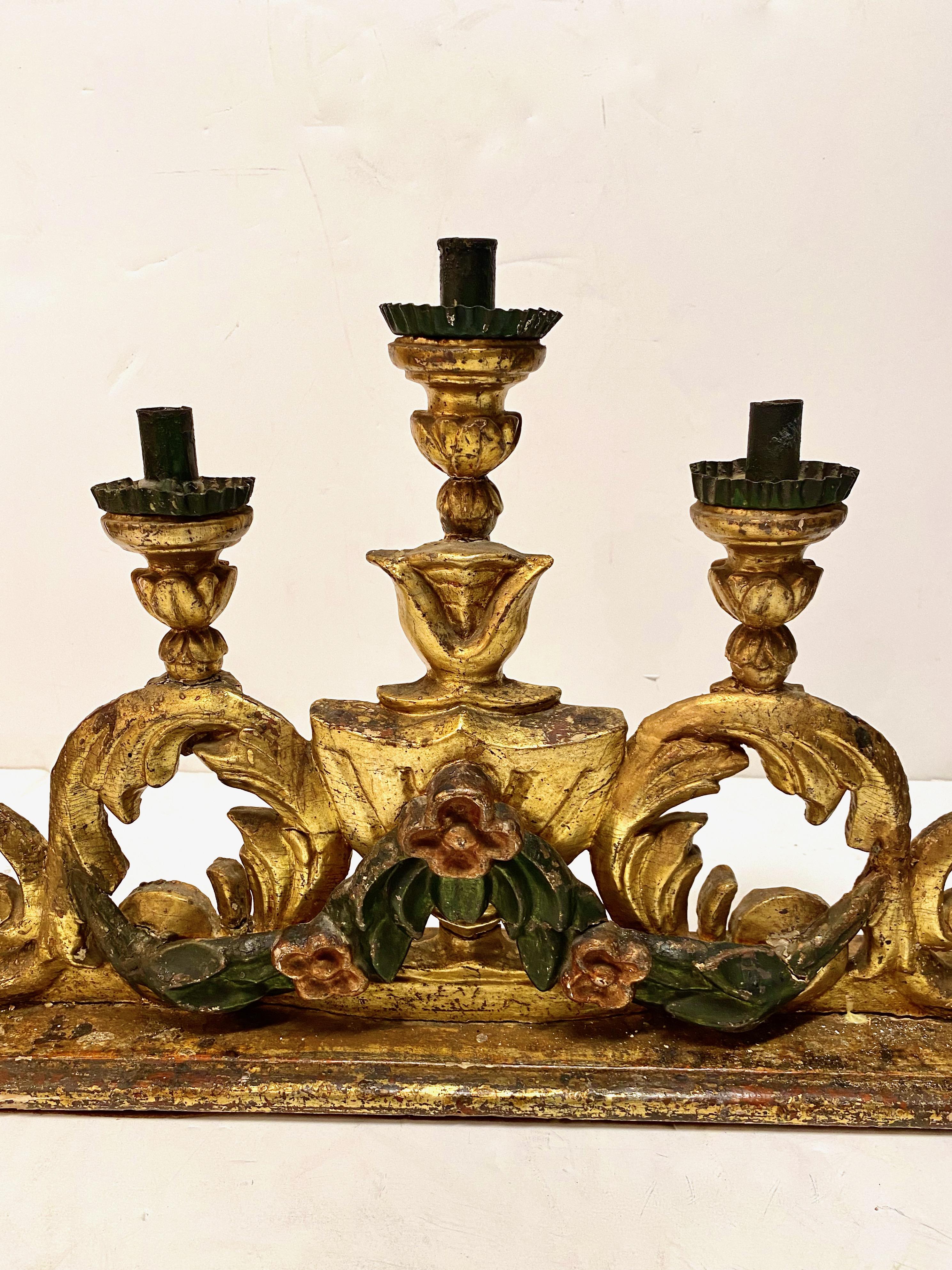 Pair of 18th Century Spanish Colonial Altar Candelabra 4