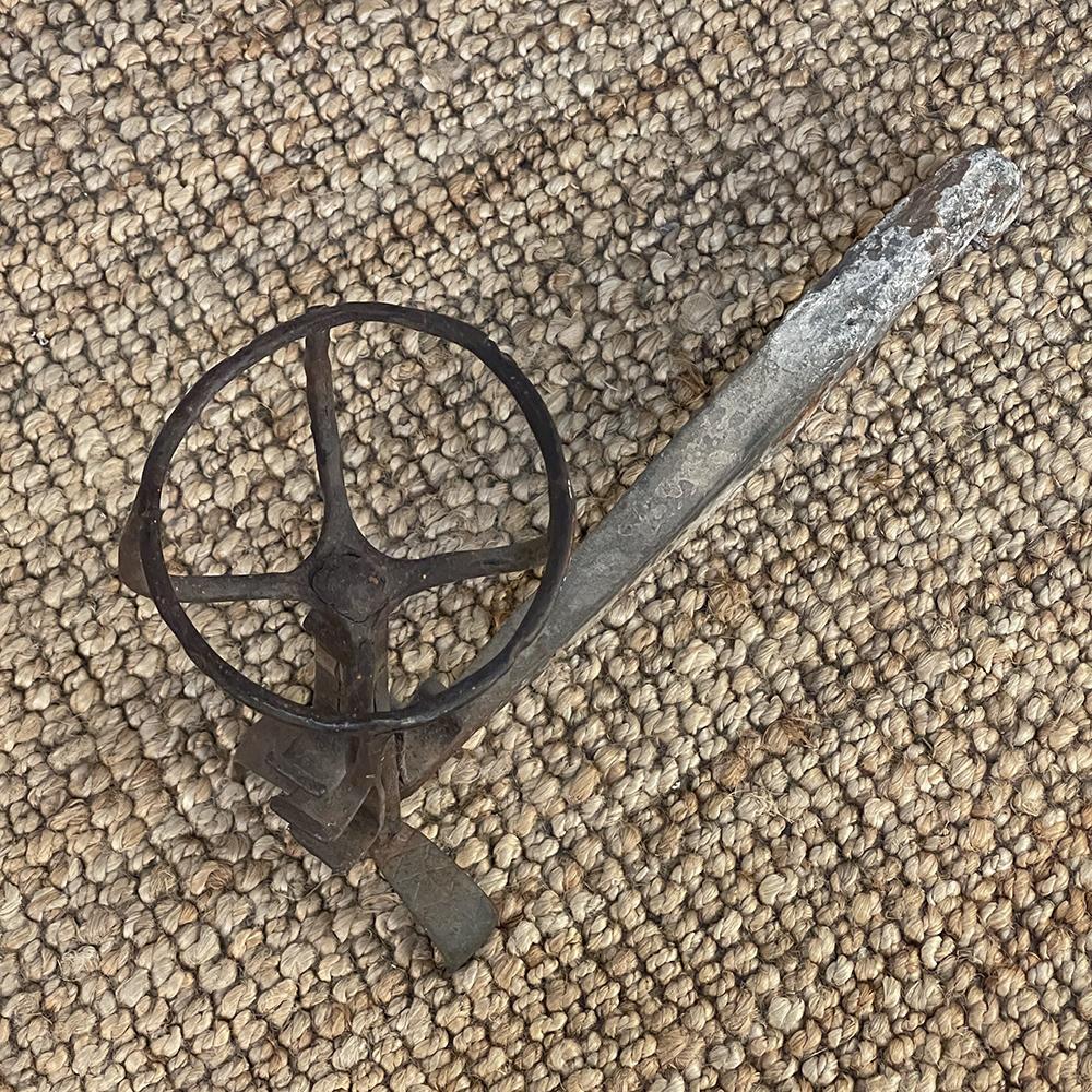 Pair 18th Century Wrought Iron Andirons For Sale 8