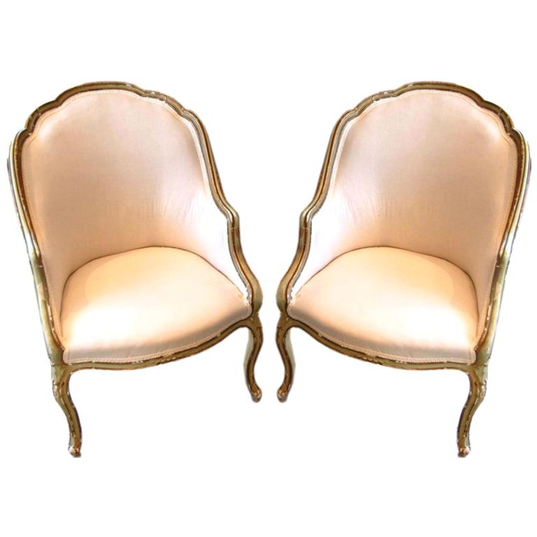 Pair 18thc. Painted Venetian Chairs