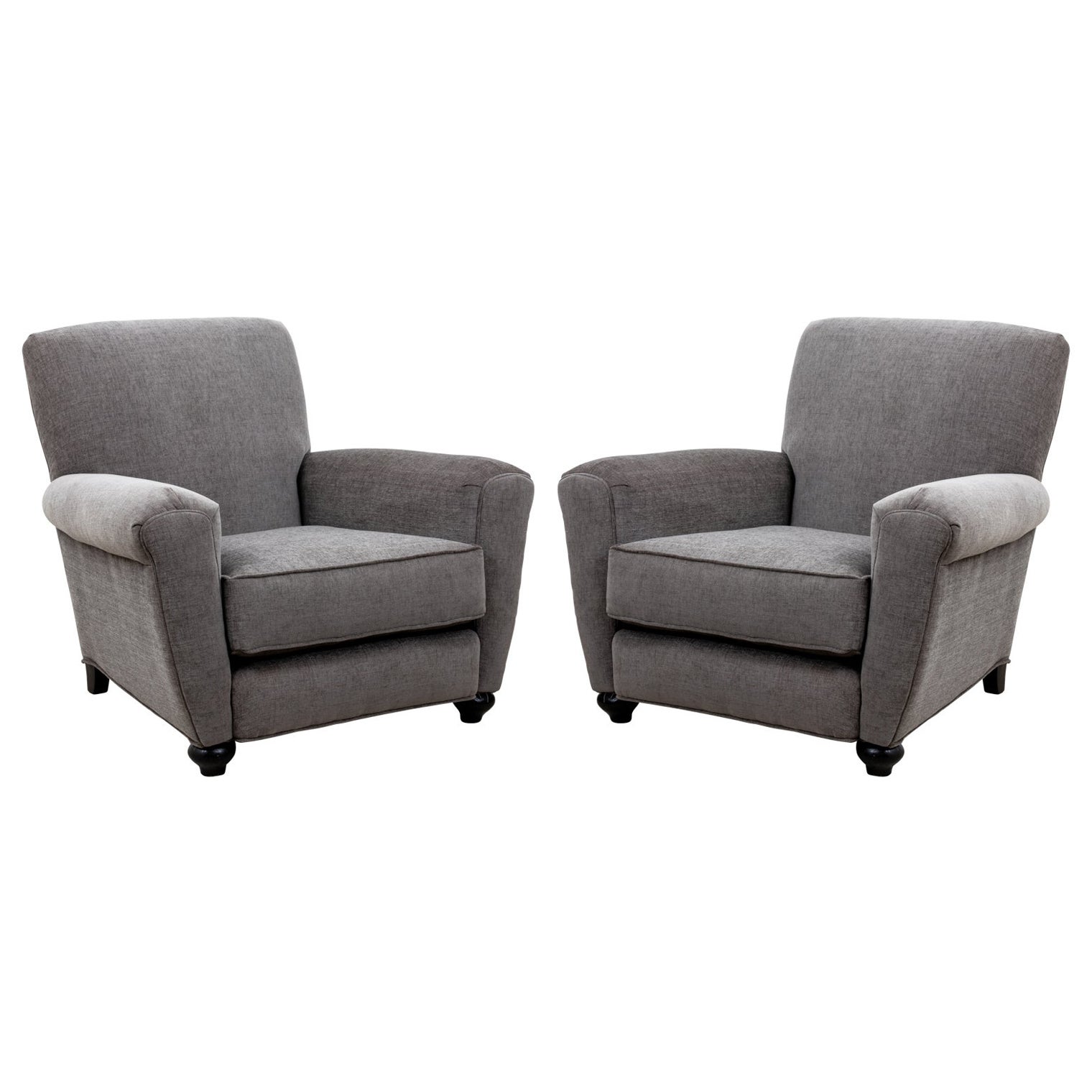 Paire de fauteuils club Art Déco des années 1920