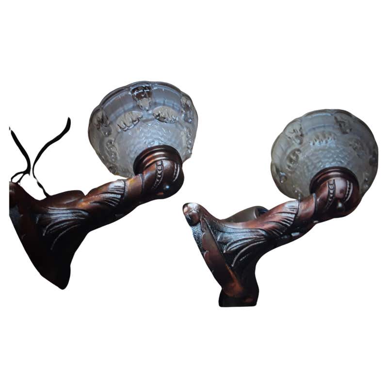 1920's French Art Deco Dore Bronze Dolphin/ Koi/ Fish Carrying Art ...
