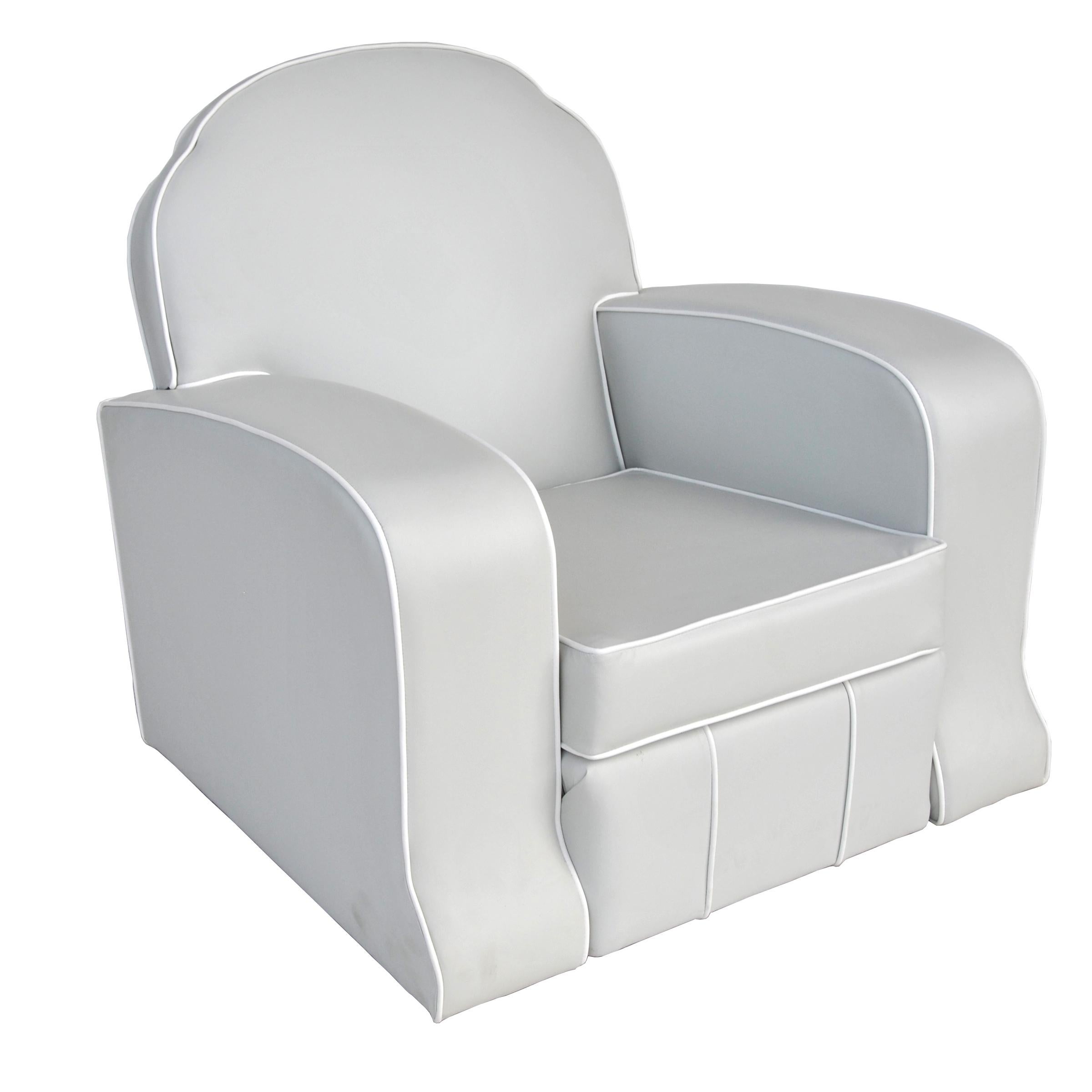 1930s design 

Upholstered in off-white vinyl with white piping. 
(Detachable cushion) 
 
 

   
 

   