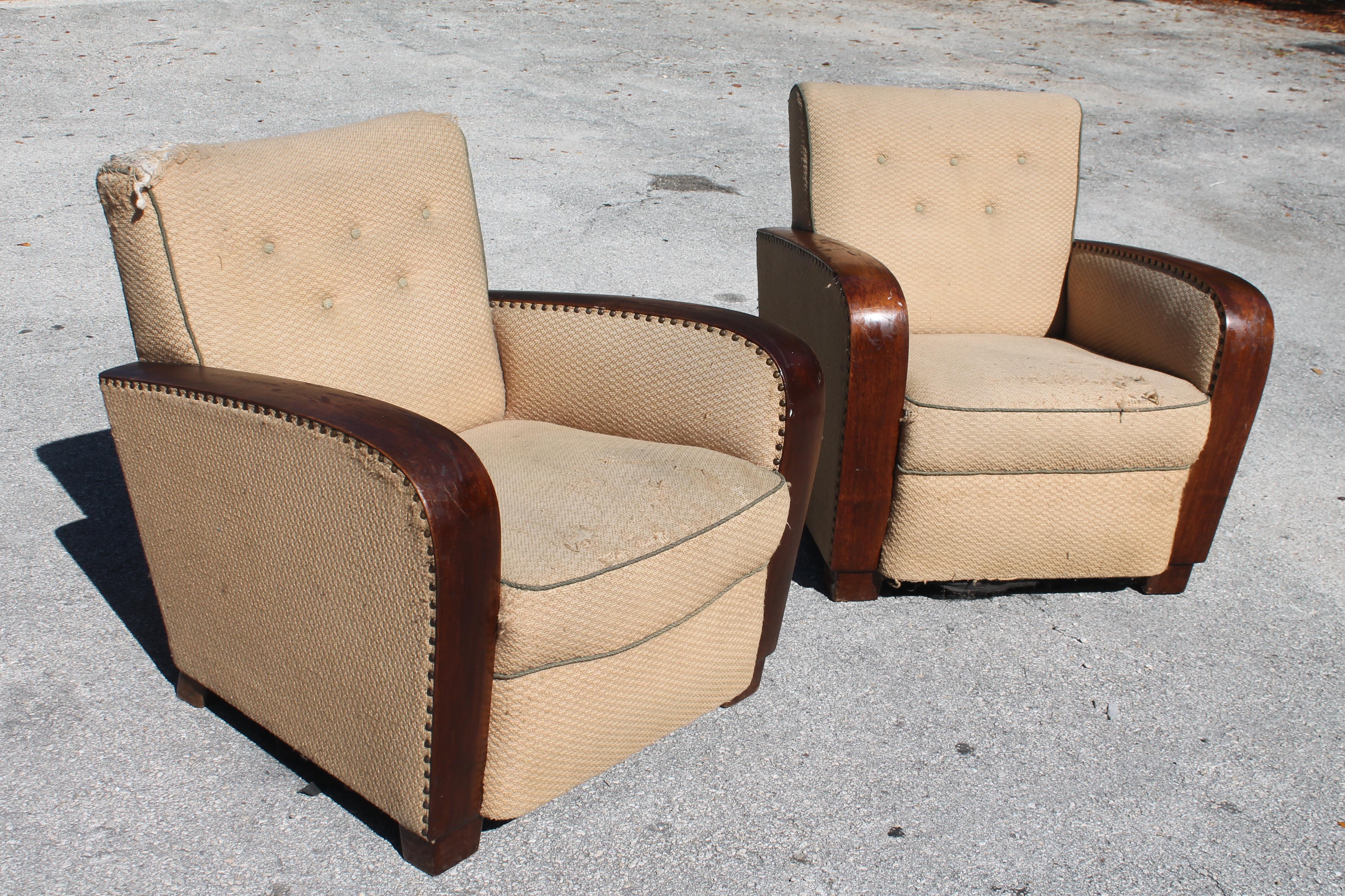 Pair French Art Deco 1930's Classic 