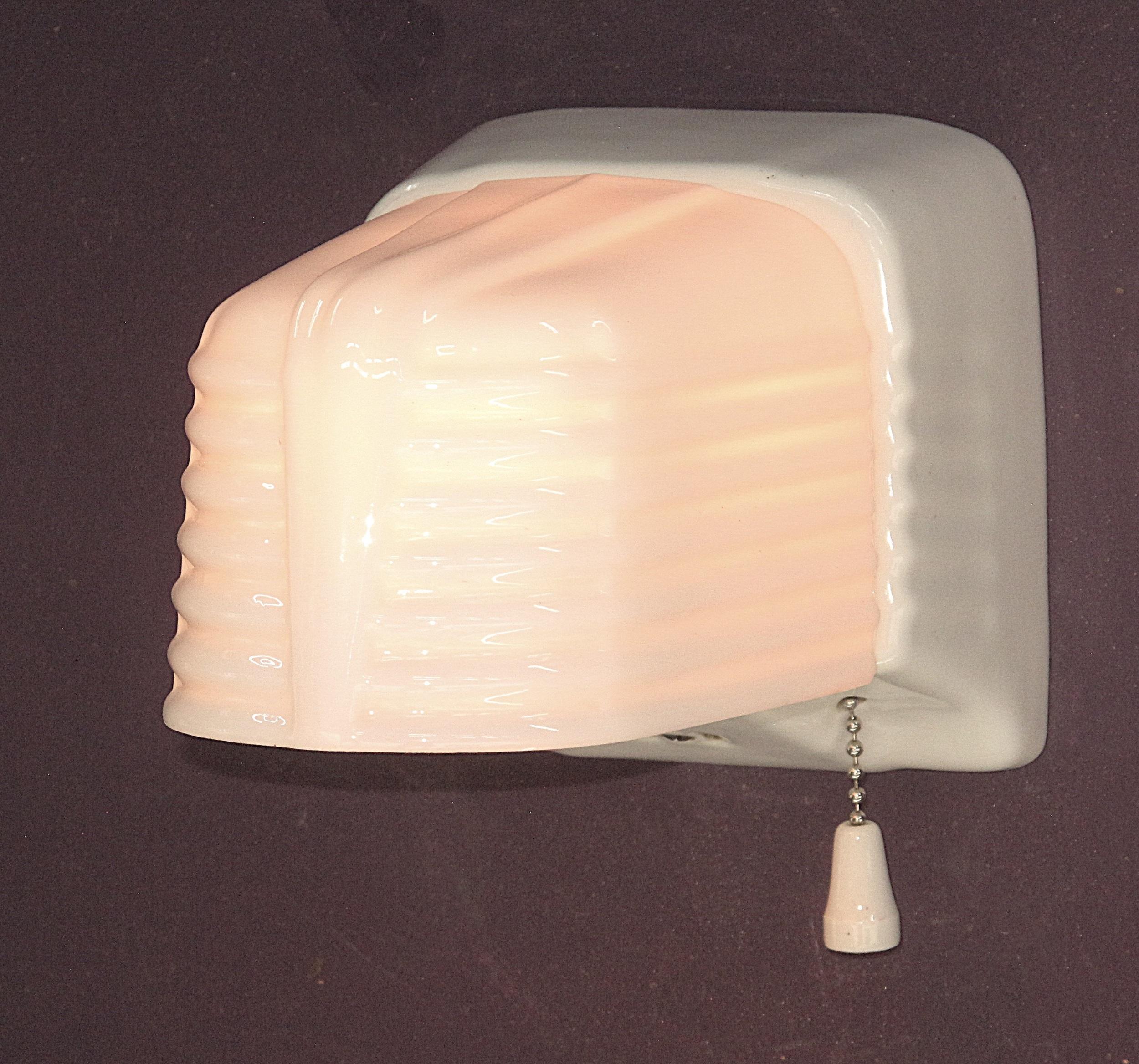 Pair 1930s Vintage Bathroom Wall Sconce Lights priced for 1 pair w/2 pr availabl 1