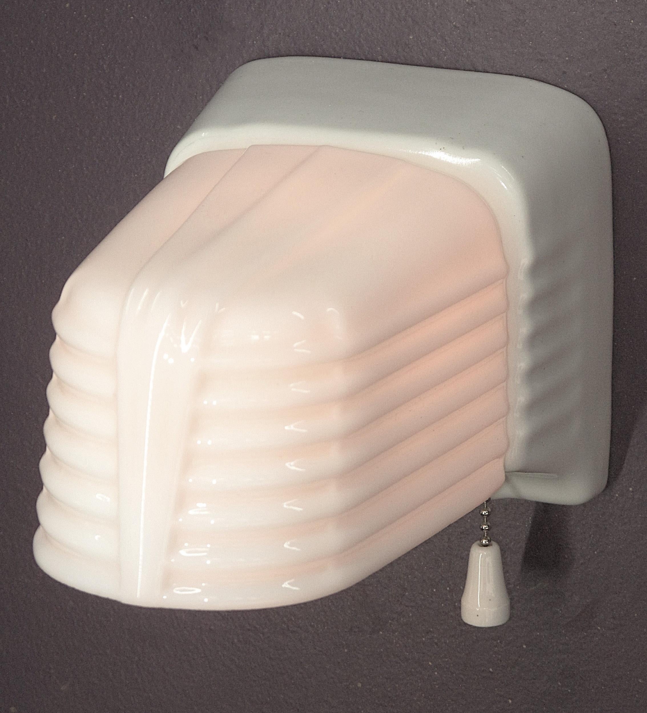Pair 1930s Vintage Bathroom Wall Sconce Lights priced for 1 pair w/2 pr availabl 2