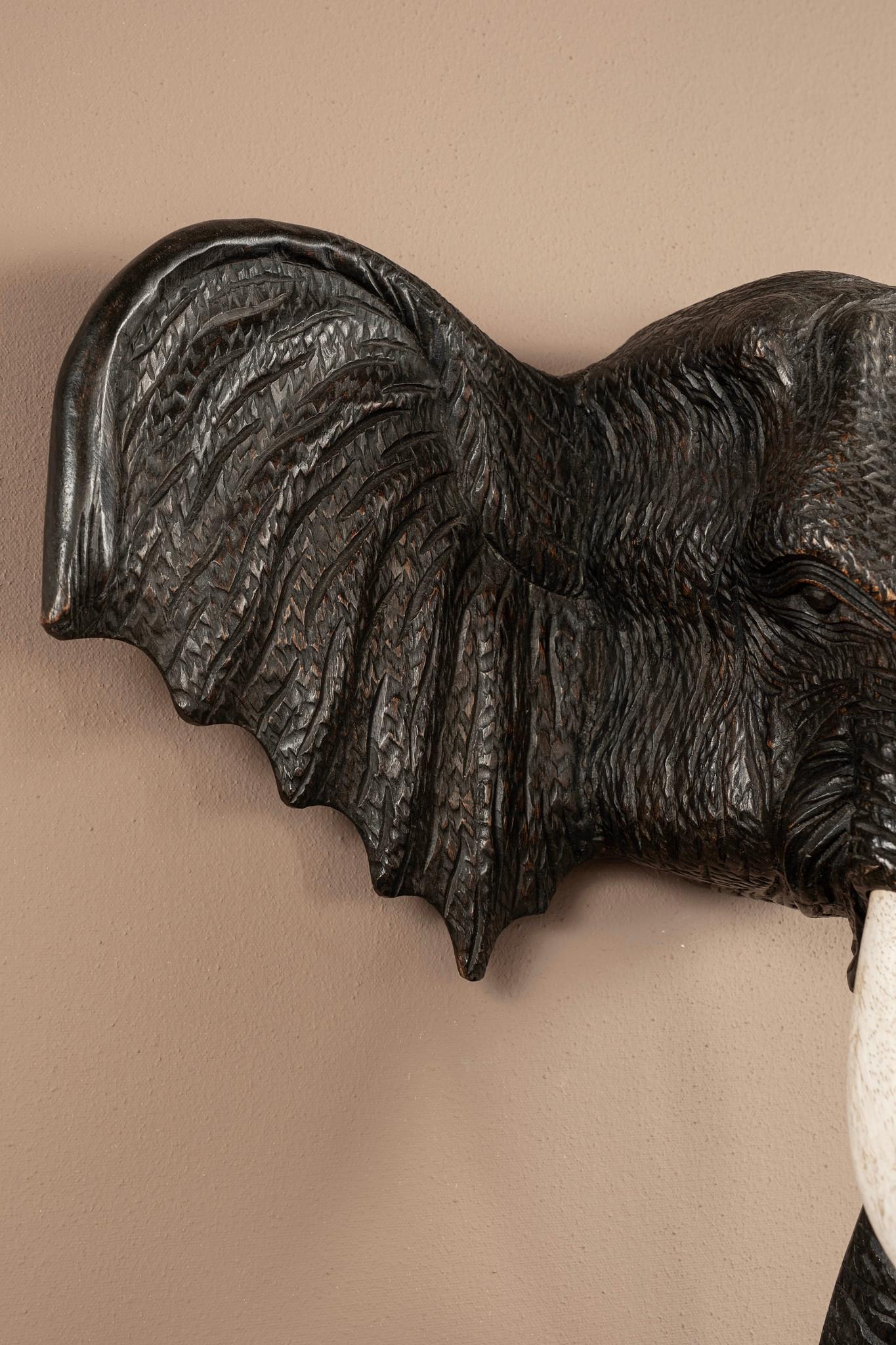 Metal Pair 1940s Continental Elephant Head Sconces For Sale