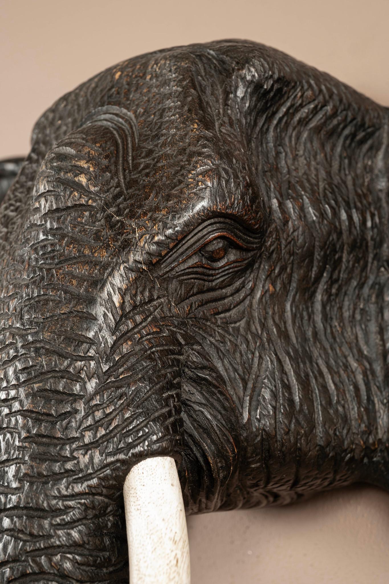 Pair 1940s Continental Elephant Head Sconces For Sale 1