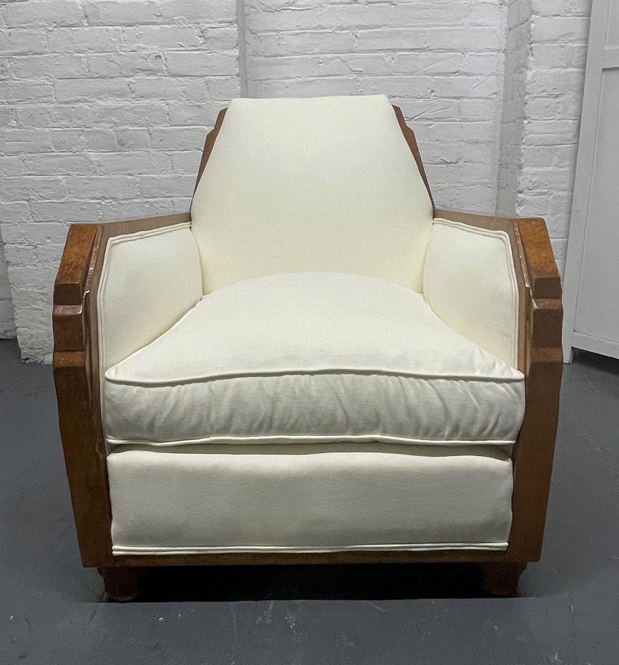 Milieu du XXe siècle Paire de chaises longues Art déco françaises des années 1940 en vente